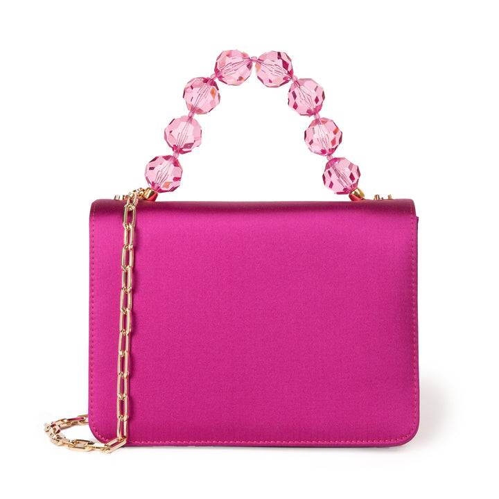 Roberta Gandolfi Sirenetta Mini bag in raso di seta e manico gioiello In vendita