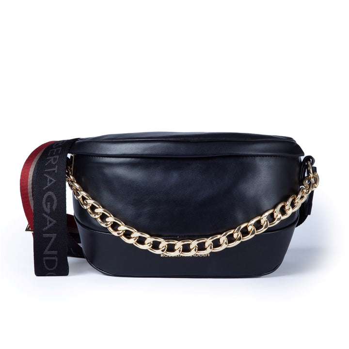 Roberta Gandolfi Micol Belt Bag in pelle con tracolla regolabile e catena amovibile Affare Del Giorno