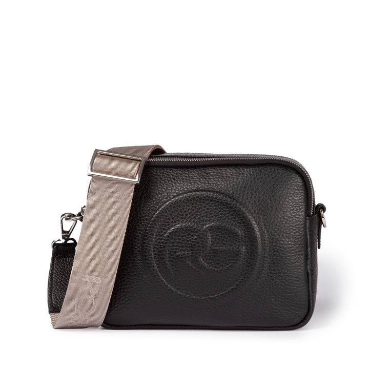 Roberta Gandolfi Roberta Pelle camera e crossbody in pelle con doppio scomparto e tracolla staccabile Novità