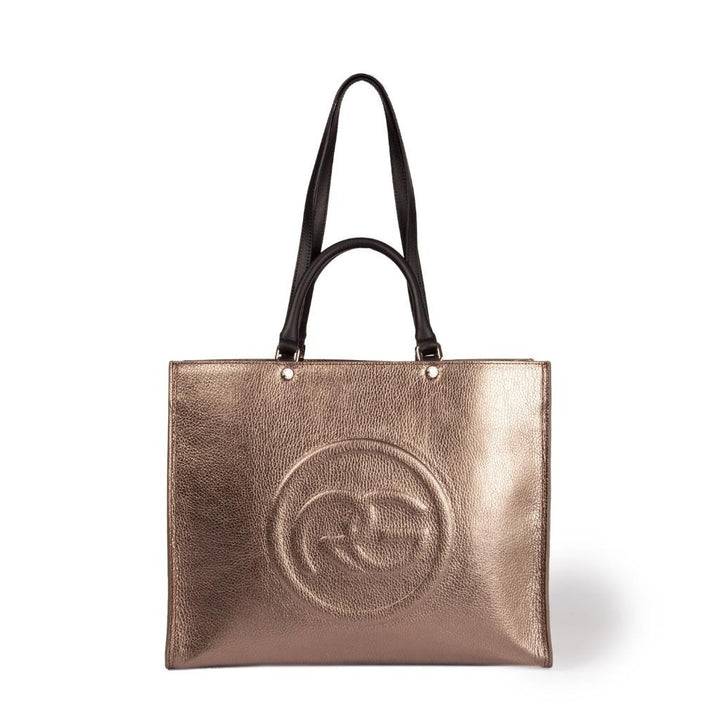 Roberta Gandolfi Roberta Pelle Large Borsa a mano in pelle con doppi spallacci per essere portata a spalla e tramezza Latest fashion