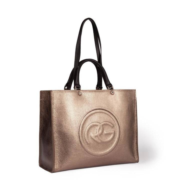 Roberta Gandolfi Roberta Pelle Large Borsa a mano in pelle con doppi spallacci per essere portata a spalla e tramezza Latest fashion