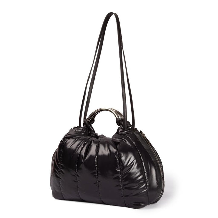 Roberta Gandolfi Naomi Balloon borsa a mano in tessuto antigoccia finiture in pelle e doppi spallacci per essere messa sulla spalla Offerte esclusive