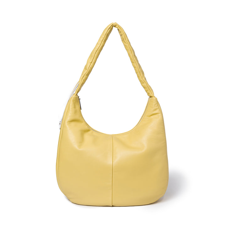 Roberta Gandolfi Azzurro Hobo large in morbida pelle nappa con manico arricciato regolabile Rilascio limitato