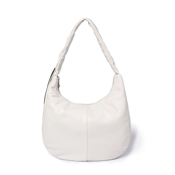 Roberta Gandolfi Azzurro Hobo large in morbida pelle nappa con manico arricciato regolabile ACQUISTA ORA