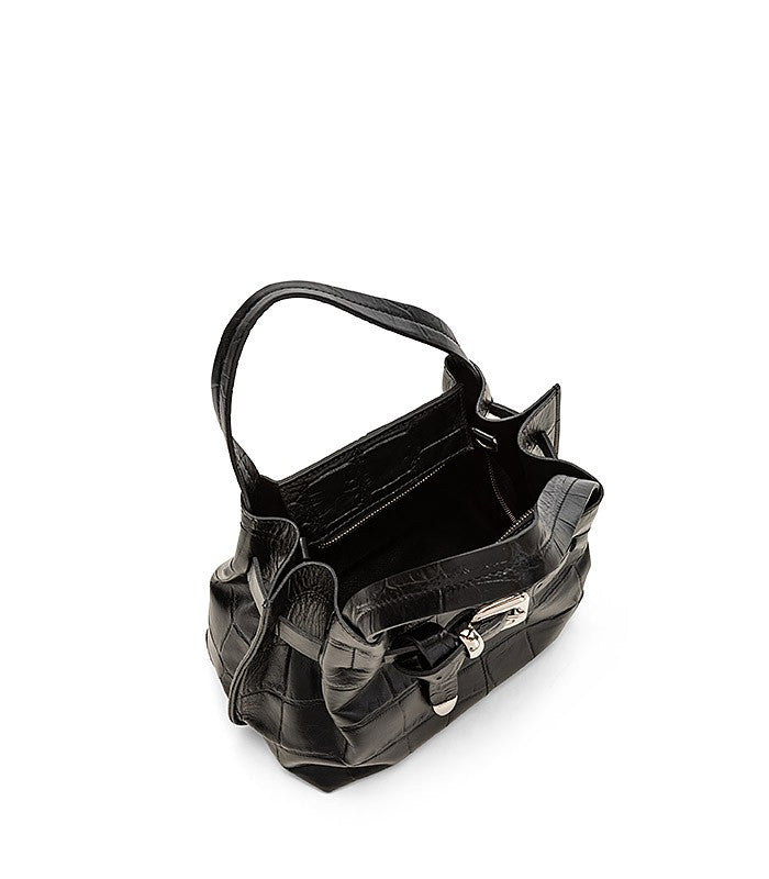 Roberta Gandolfi Martina small borsa in pitone vero con finiture in pelle di vitello Fino al 55% di sconto