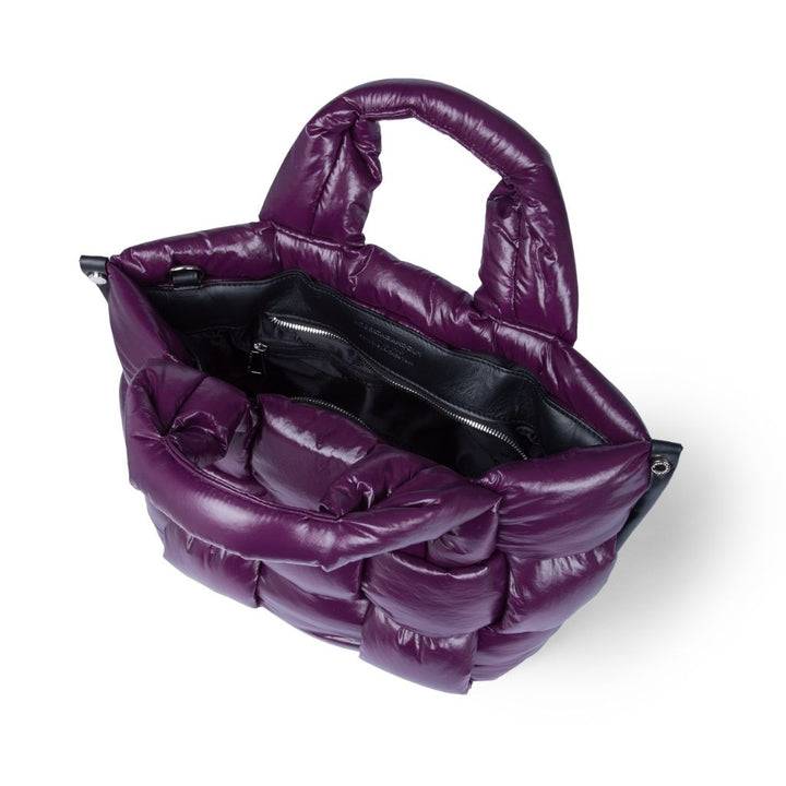 Roberta Gandolfi Greta small borsa in tessuto antigoccia imbottita ed intrecciata a mano con finiture in pelle Enormi sconti