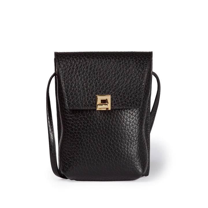 Roberta Gandolfi Elodie minibag and phoneholder in pelle con pratica tasca esterna e tracolla regolabile Sottocosto