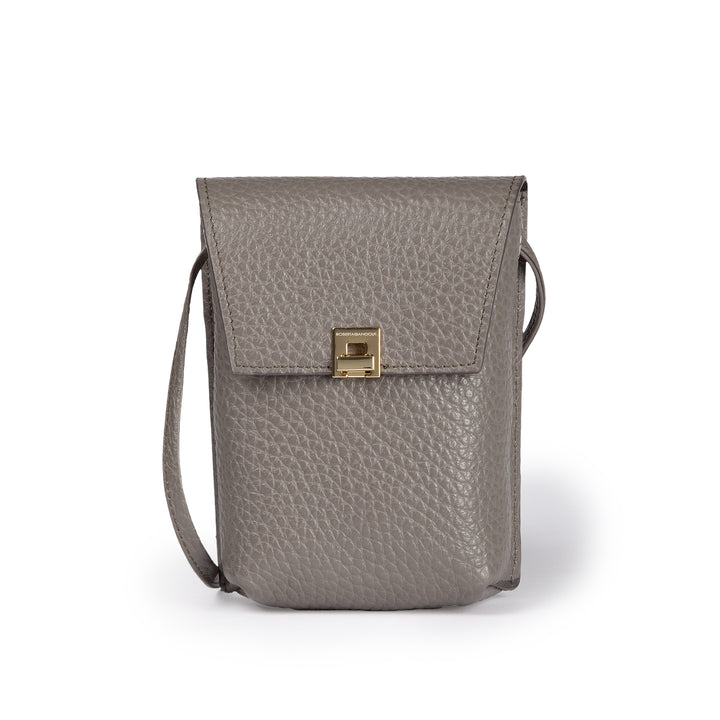 Roberta Gandolfi Elodie minibag and phoneholder in pelle con pratica tasca esterna e tracolla regolabile Presa