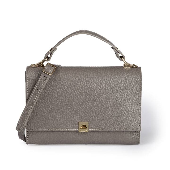 Roberta Gandolfi Elodie compact crossbody borsa in pelle con tramezza interna e tasca esterna con tracolla staccabile e regolabile Online