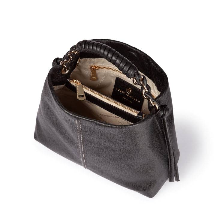 Roberta Gandolfi Amina small borsa a mano in pelle con manico tubolare fasciato e tracolla staccabile Offerta migliore