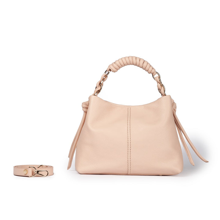 Roberta Gandolfi Amina small borsa a mano in pelle con manico tubolare fasciato e tracolla staccabile Negozio