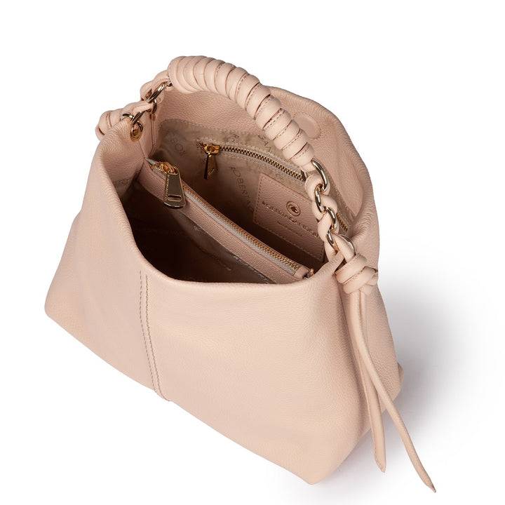 Roberta Gandolfi Amina small borsa a mano in pelle con manico tubolare fasciato e tracolla staccabile Negozio