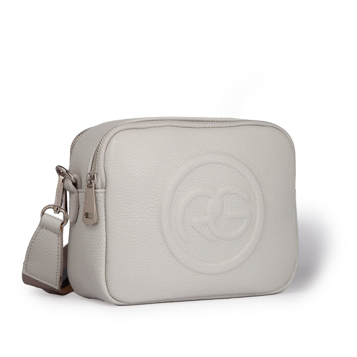 Roberta Gandolfi Roberta Pelle camera e crossbody in pelle con doppio scomparto e tracolla staccabile Offerta speciale