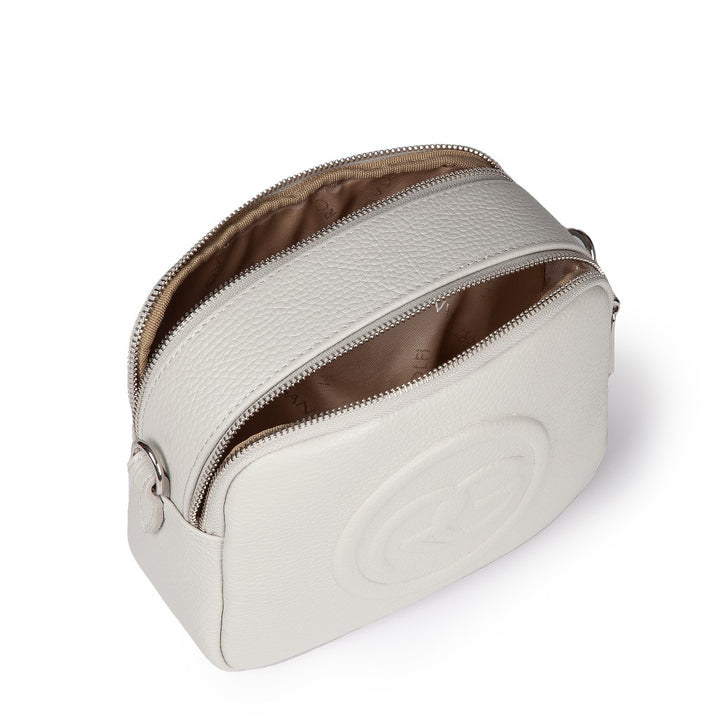 Roberta Gandolfi Roberta Pelle camera e crossbody in pelle con doppio scomparto e tracolla staccabile Offerta speciale