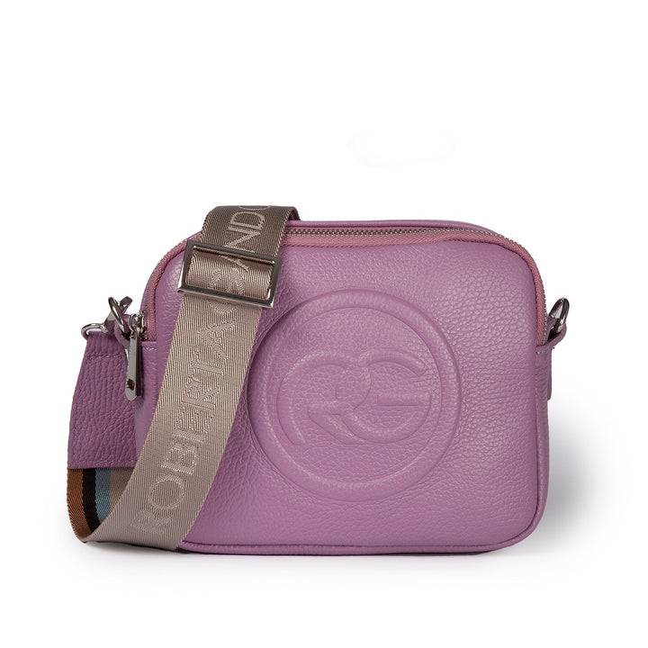 Roberta Gandolfi Roberta Pelle camera e crossbody in pelle con doppio scomparto e tracolla staccabile Comprare a buon mercato