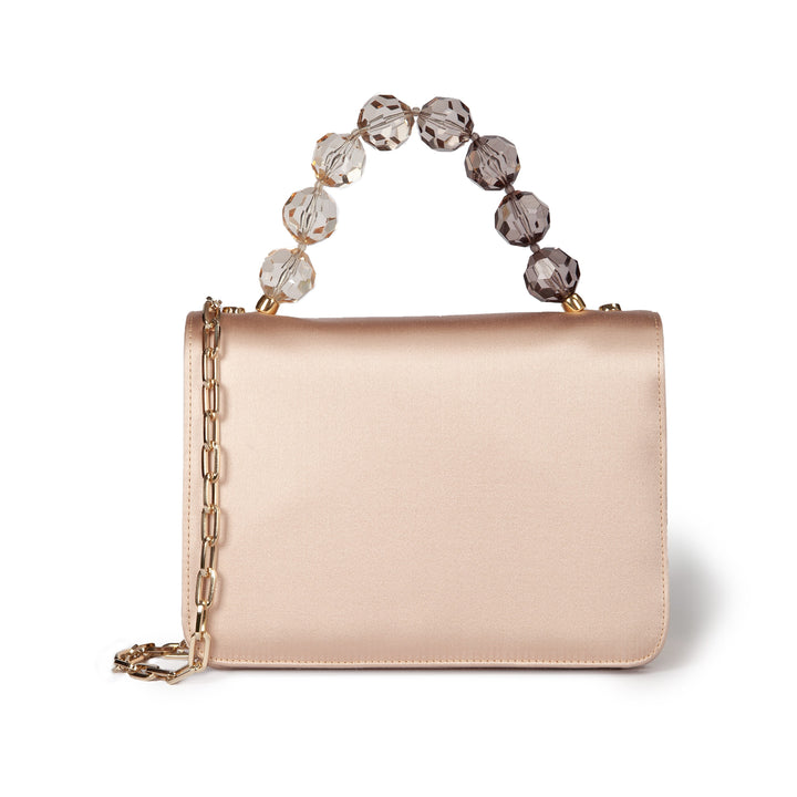 Roberta Gandolfi Sirenetta Mini bag in raso di seta e manico gioiello Offerta Pasqua