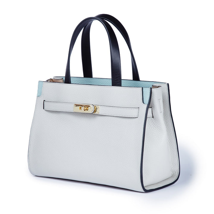 Roberta Gandolfi Frida Handbag in pelle martellata con tracolla logata in tessuto regolabile Online Outlet