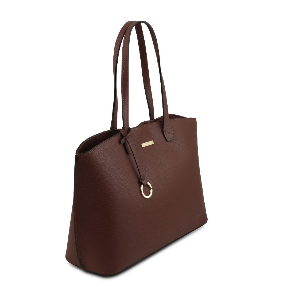 Tuscany Leather Leather Shopping bag Offerta