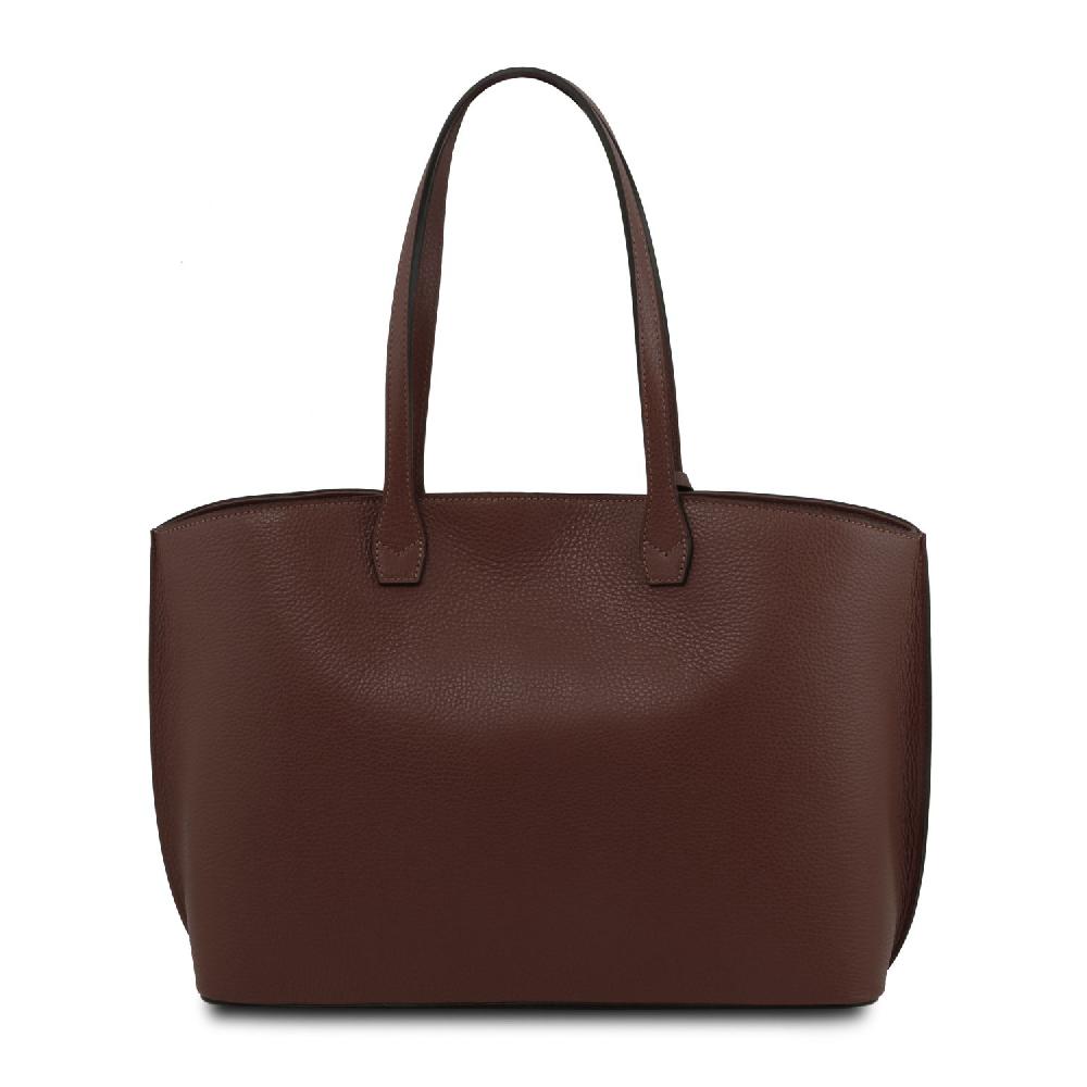 Tuscany Leather Leather Shopping bag Offerta