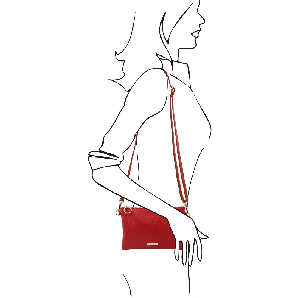 Tuscany Leather Soft Leather Clutch Spedizione Gratuita