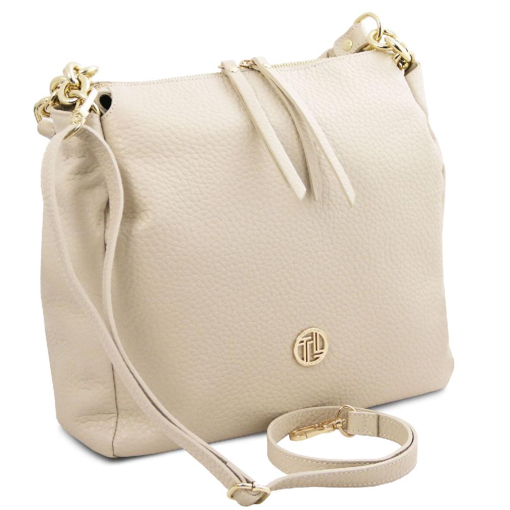 Tuscany Leather Shopping Tasche aus Weichem Leder Vendita Economica