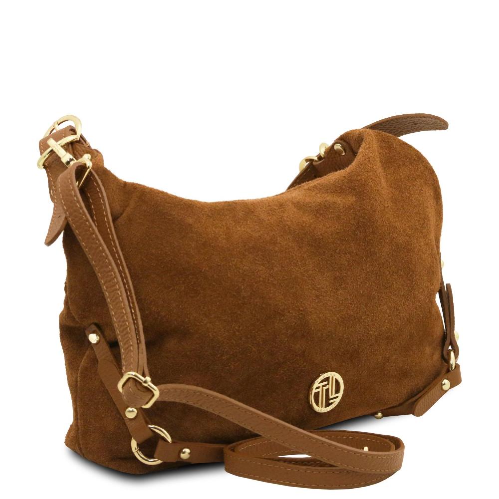 Tuscany Leather Schultertasche aus Wildleder Prezzo Ridotto