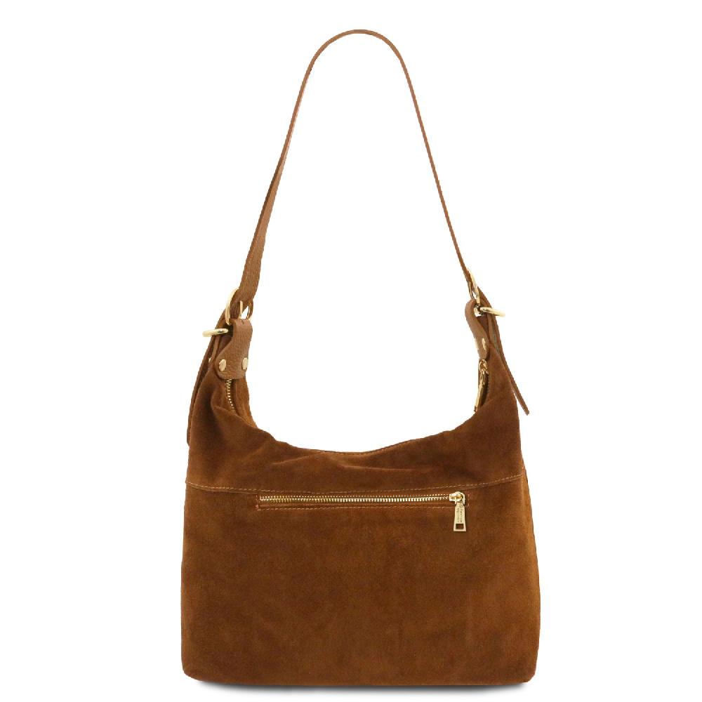 Tuscany Leather Schultertasche aus Wildleder Prezzo Ridotto
