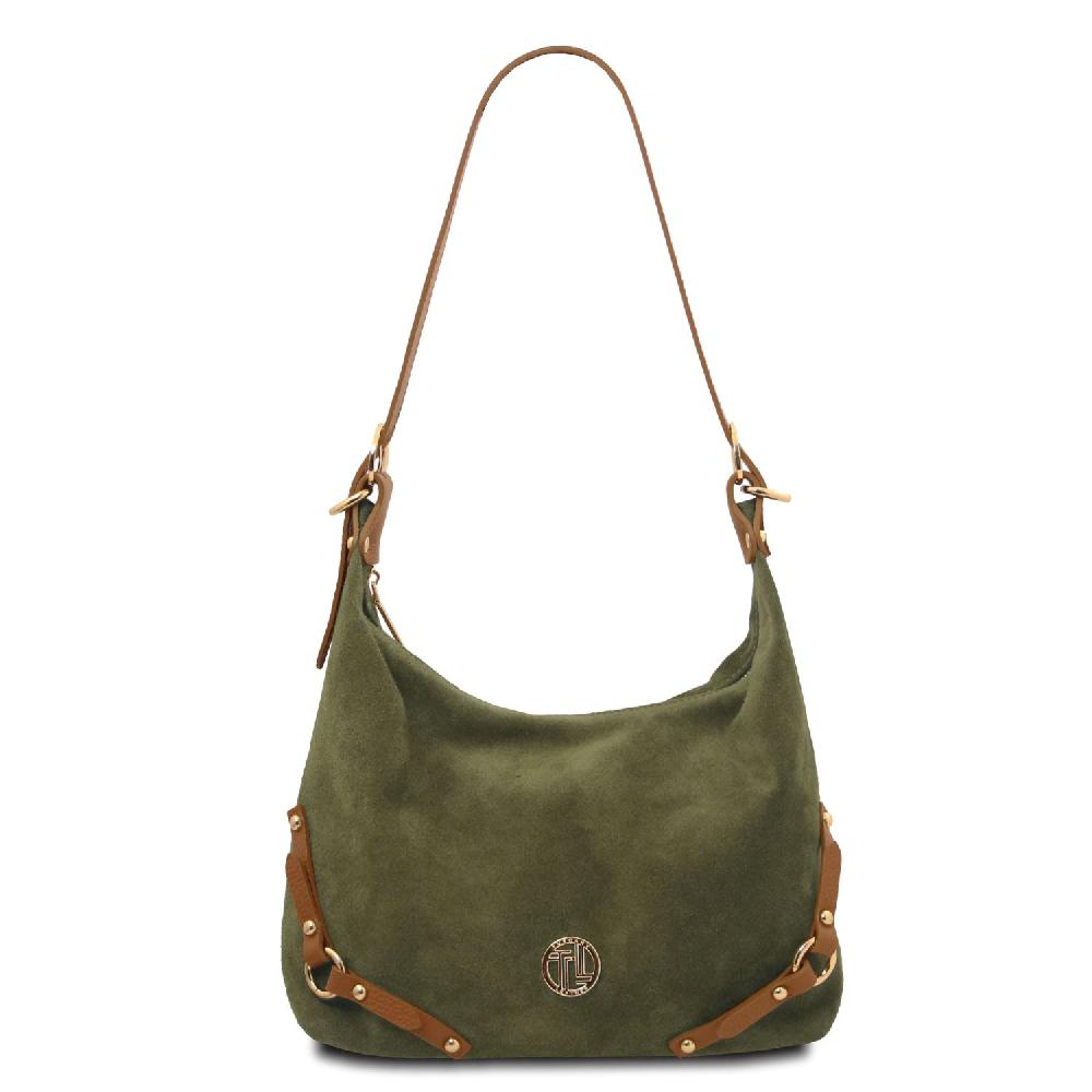 Tuscany Leather Suede Leather Shoulder bag Saldi