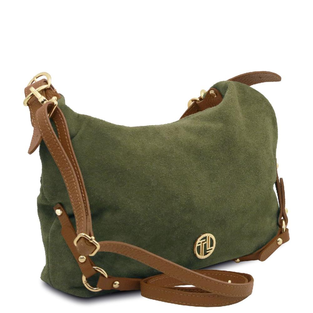 Tuscany Leather Suede Leather Shoulder bag Saldi