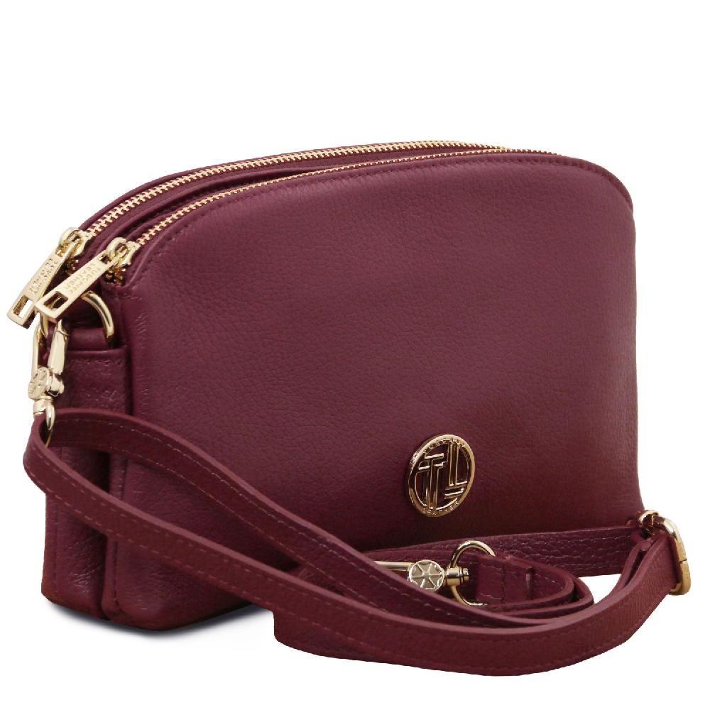 Tuscany Leather Bolso en Piel Suave con Bandolera Novità