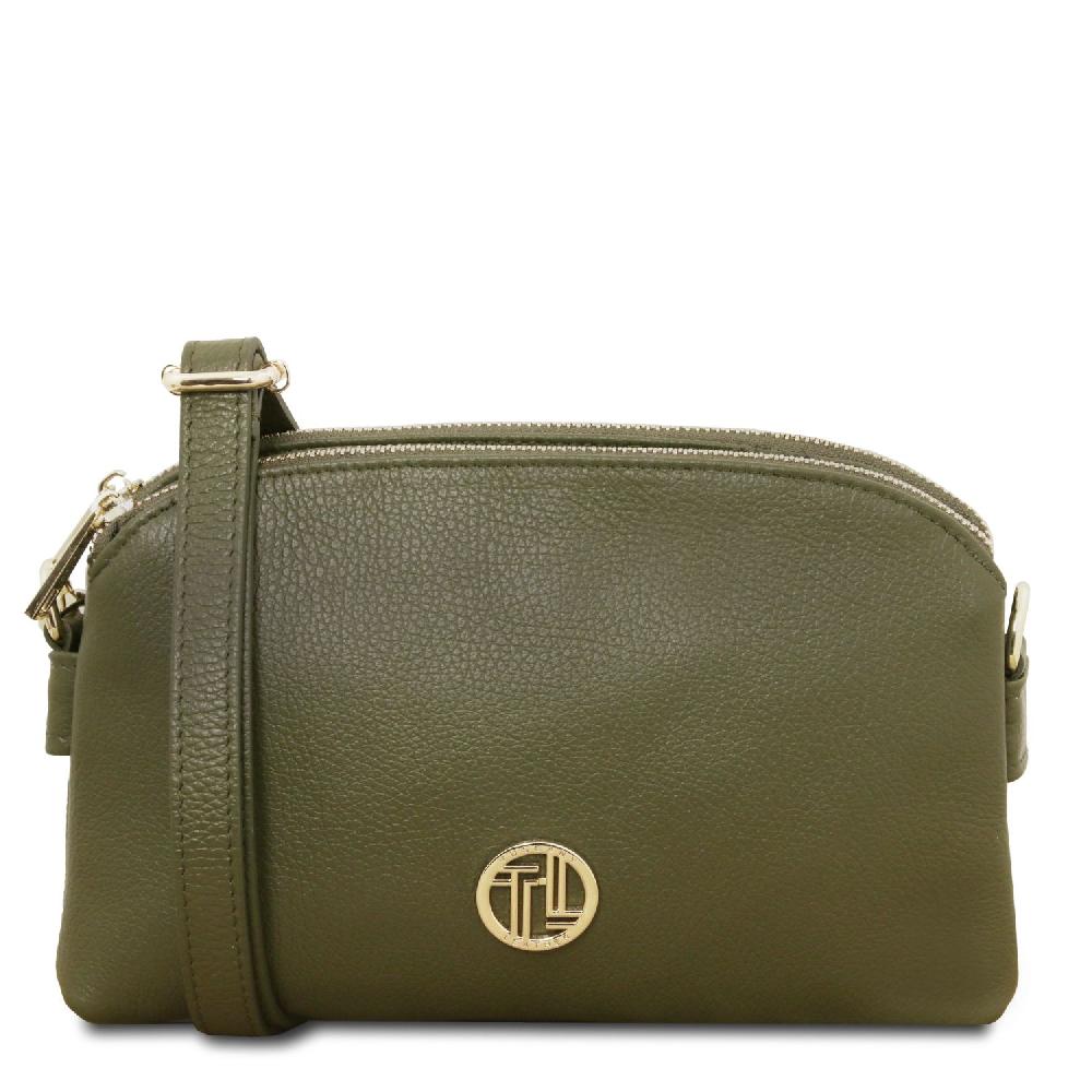 Tuscany Leather Bolso en Piel Suave con Bandolera Presa