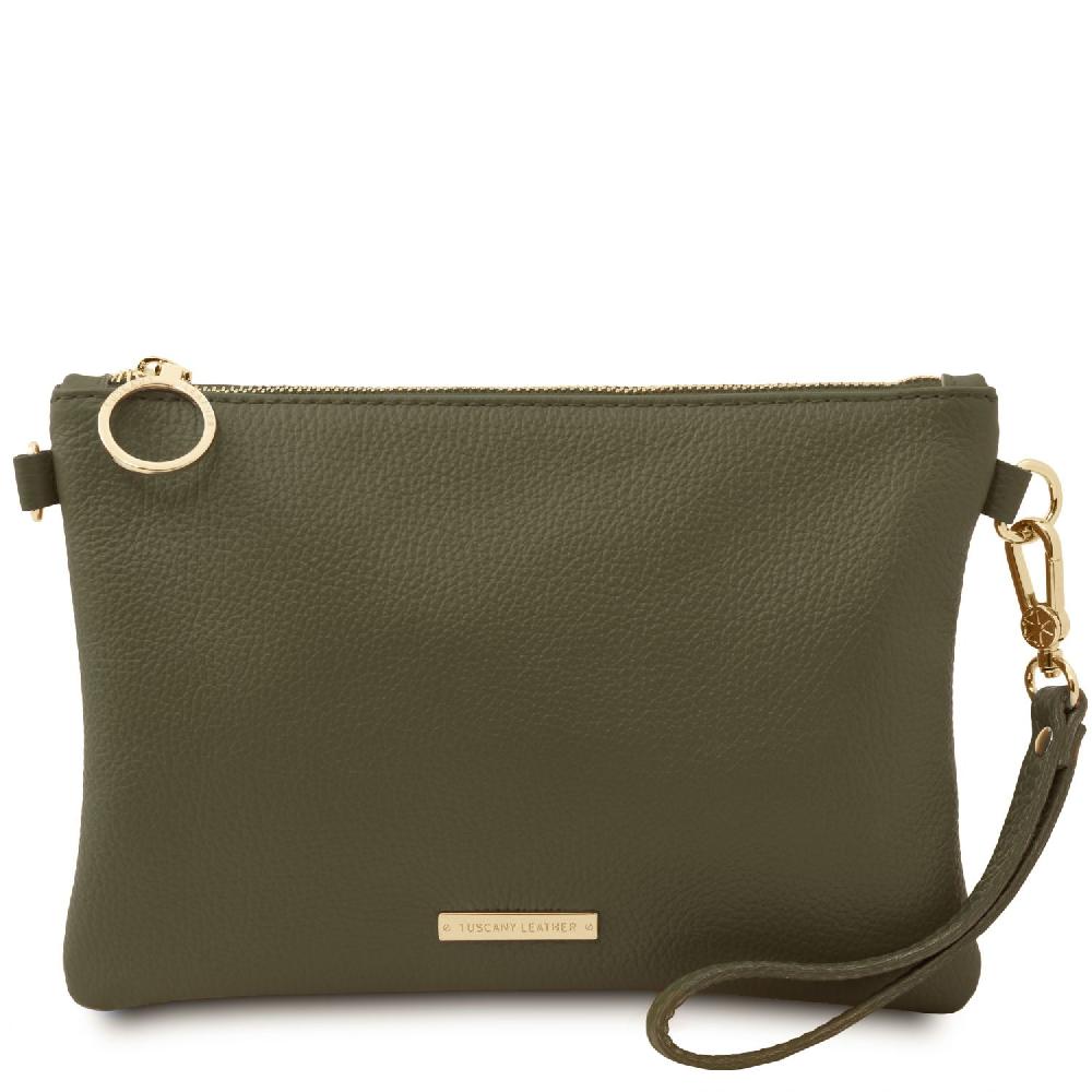 Tuscany Leather Bolso Noche en Piel Suave Vendita Economica