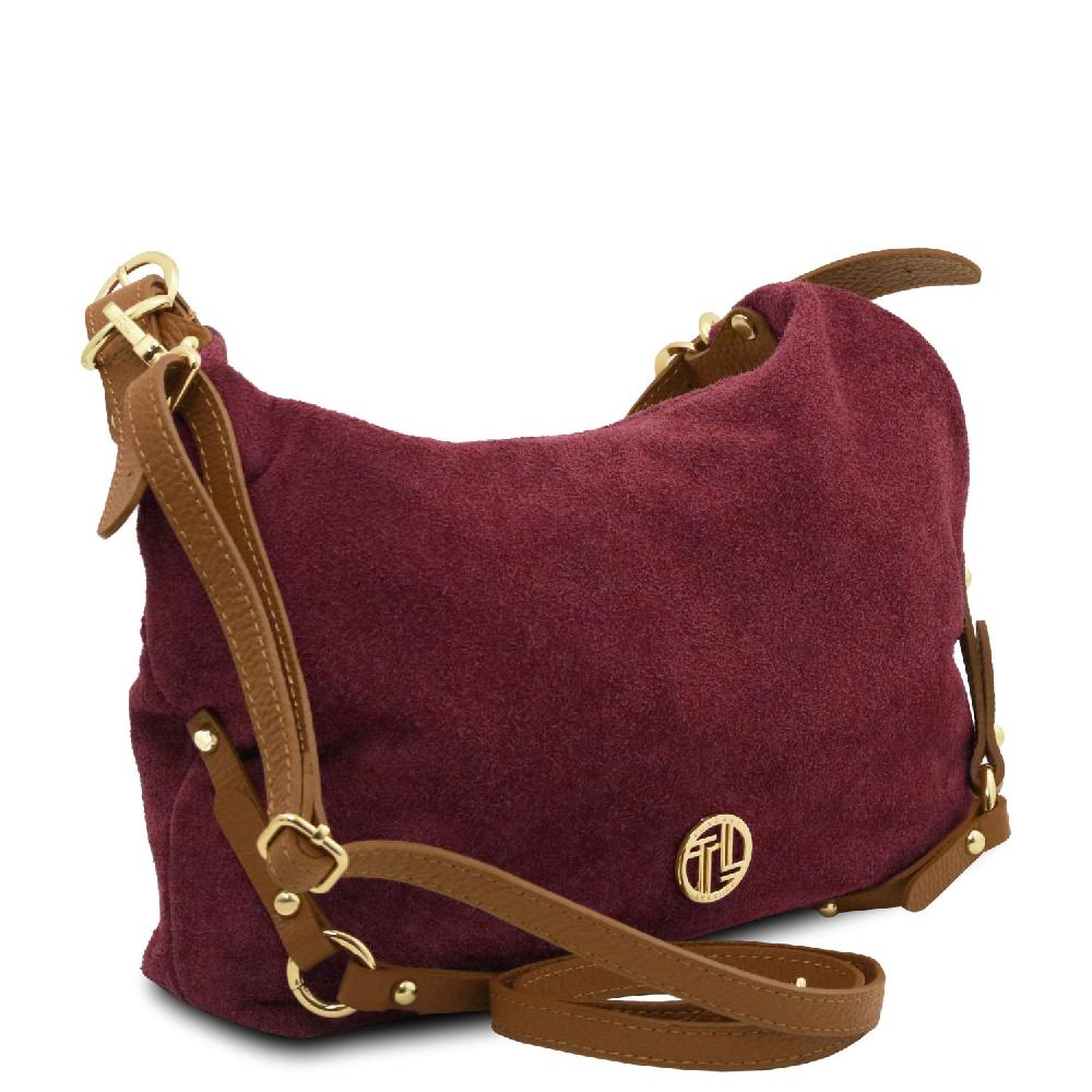 Tuscany Leather Bolso de asa Larga en Piel Agamuzada Vendite Flash