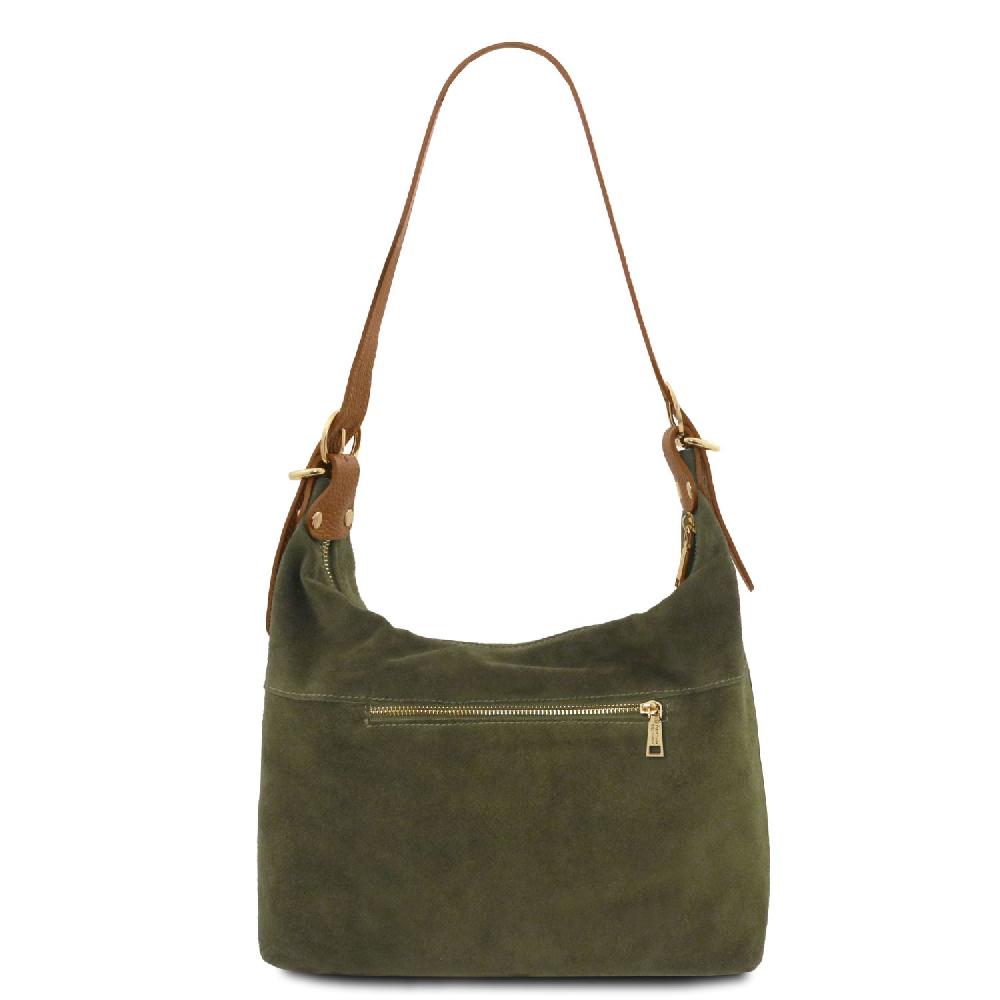 Tuscany Leather Bolso de asa Larga en Piel Agamuzada Negozio