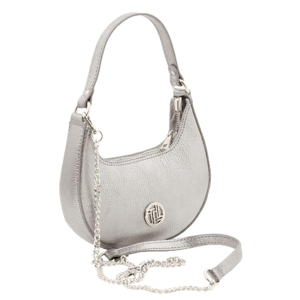 Tuscany Leather Bolso a Mano en Piel Metallic et Bandolera de Cadena In Saldo