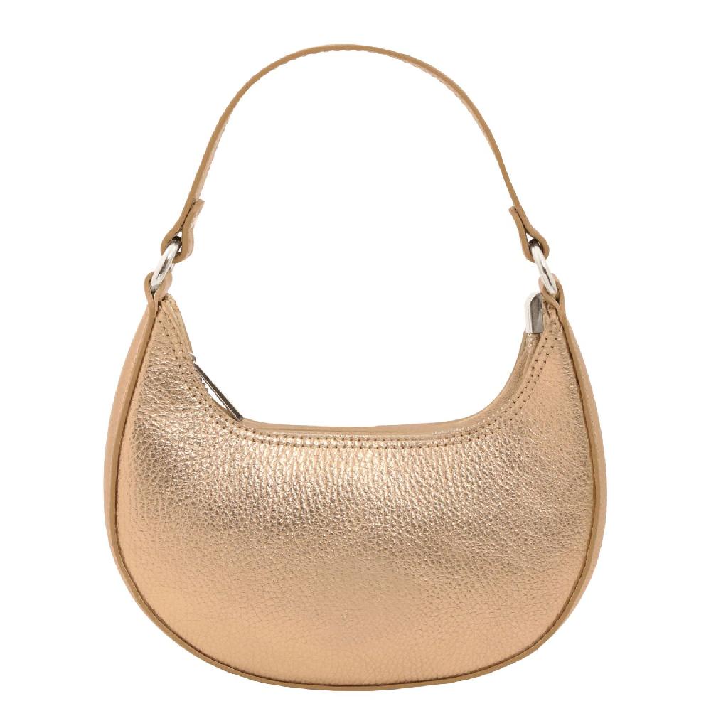 Tuscany Leather Bolso a Mano en Piel Metallic et Bandolera de Cadena Moda