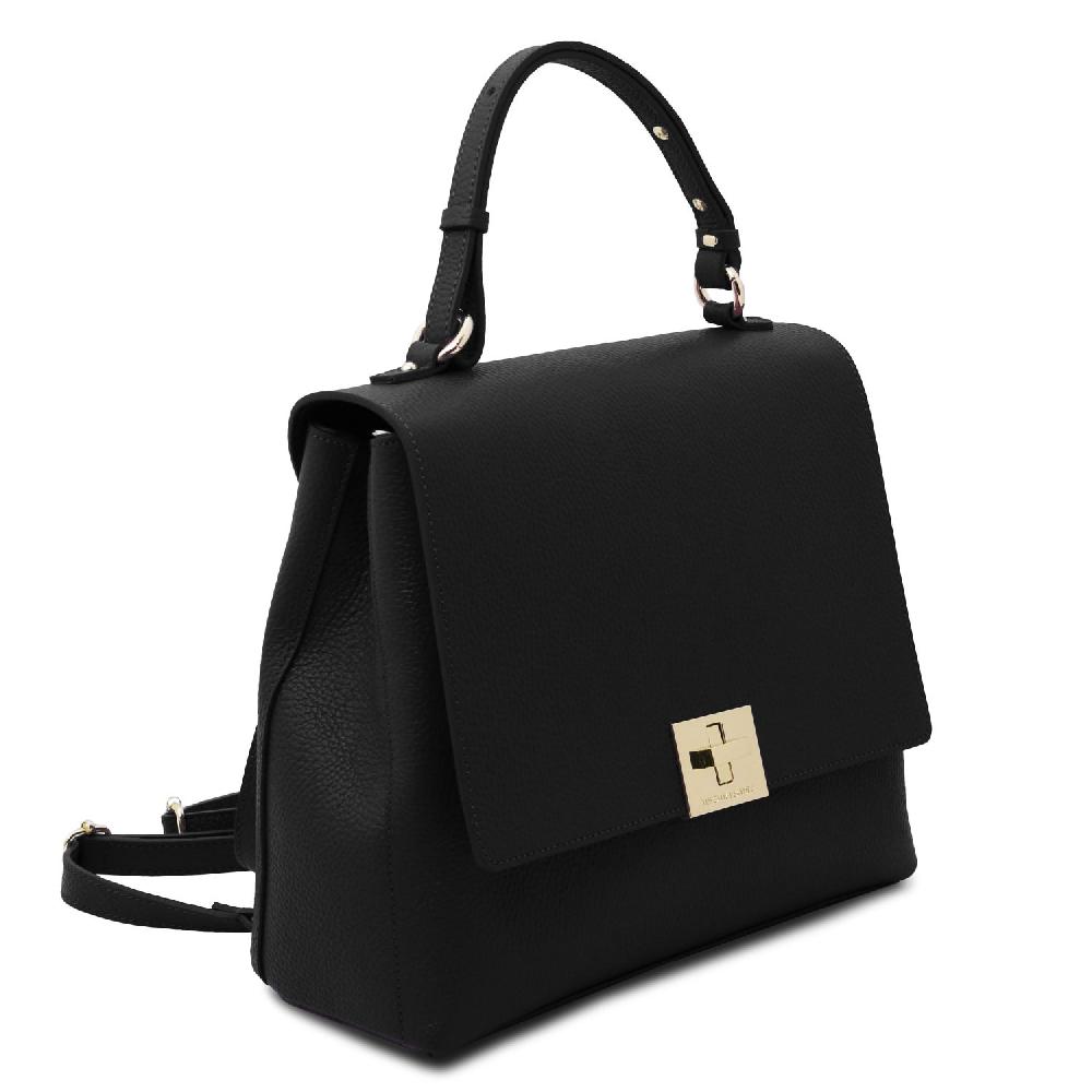 Tuscany Leather Borsa a Mano in Pelle Convertibile a Zaino Negozio