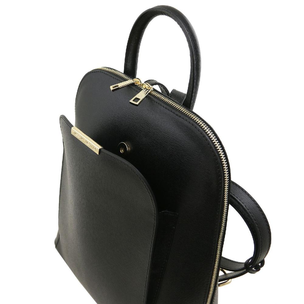 Tuscany Leather Zaino da Donna in Pelle Saffiano Italy