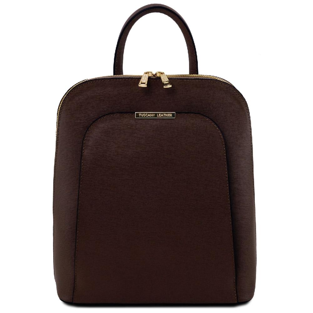 Tuscany Leather Zaino da Donna in Pelle Saffiano Italia