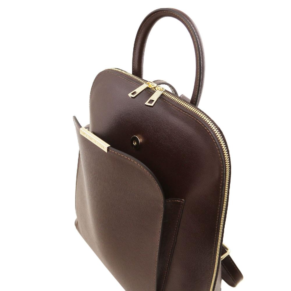 Tuscany Leather Zaino da Donna in Pelle Saffiano Italia