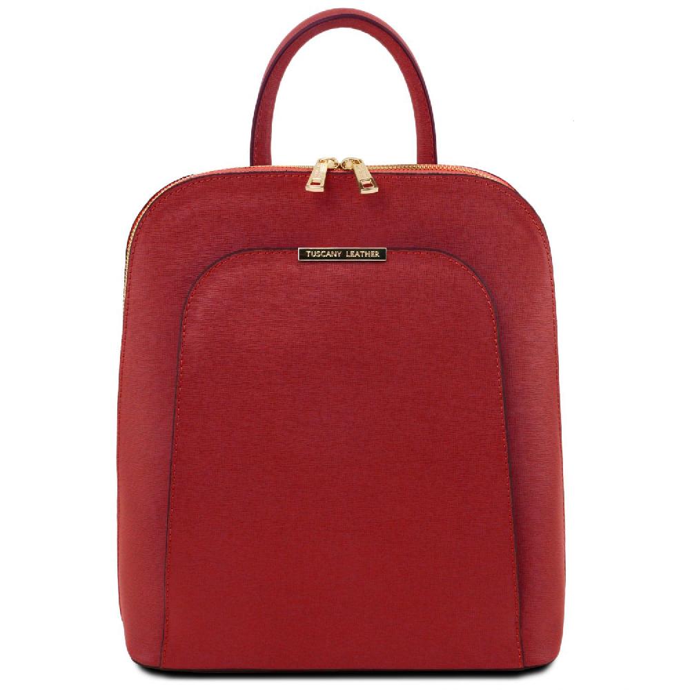 Tuscany Leather Zaino da Donna in Pelle Saffiano In Linea