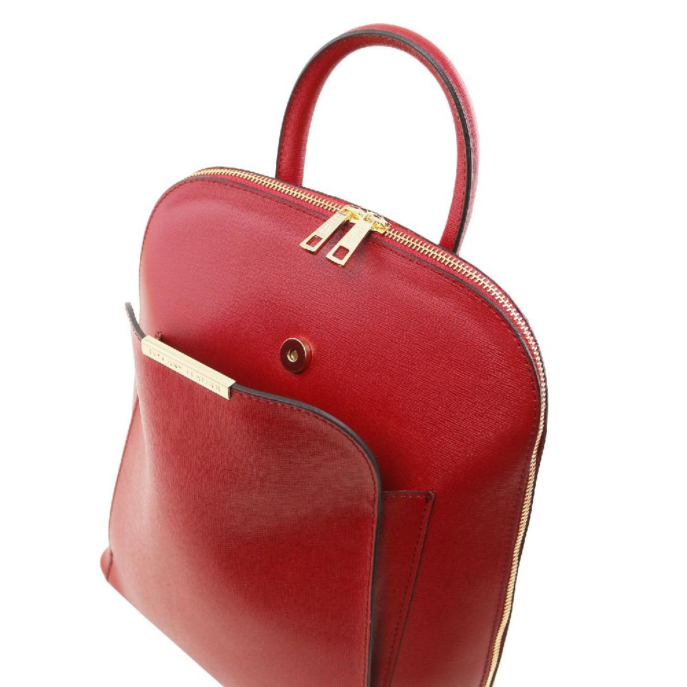 Tuscany Leather Zaino da Donna in Pelle Saffiano In Linea