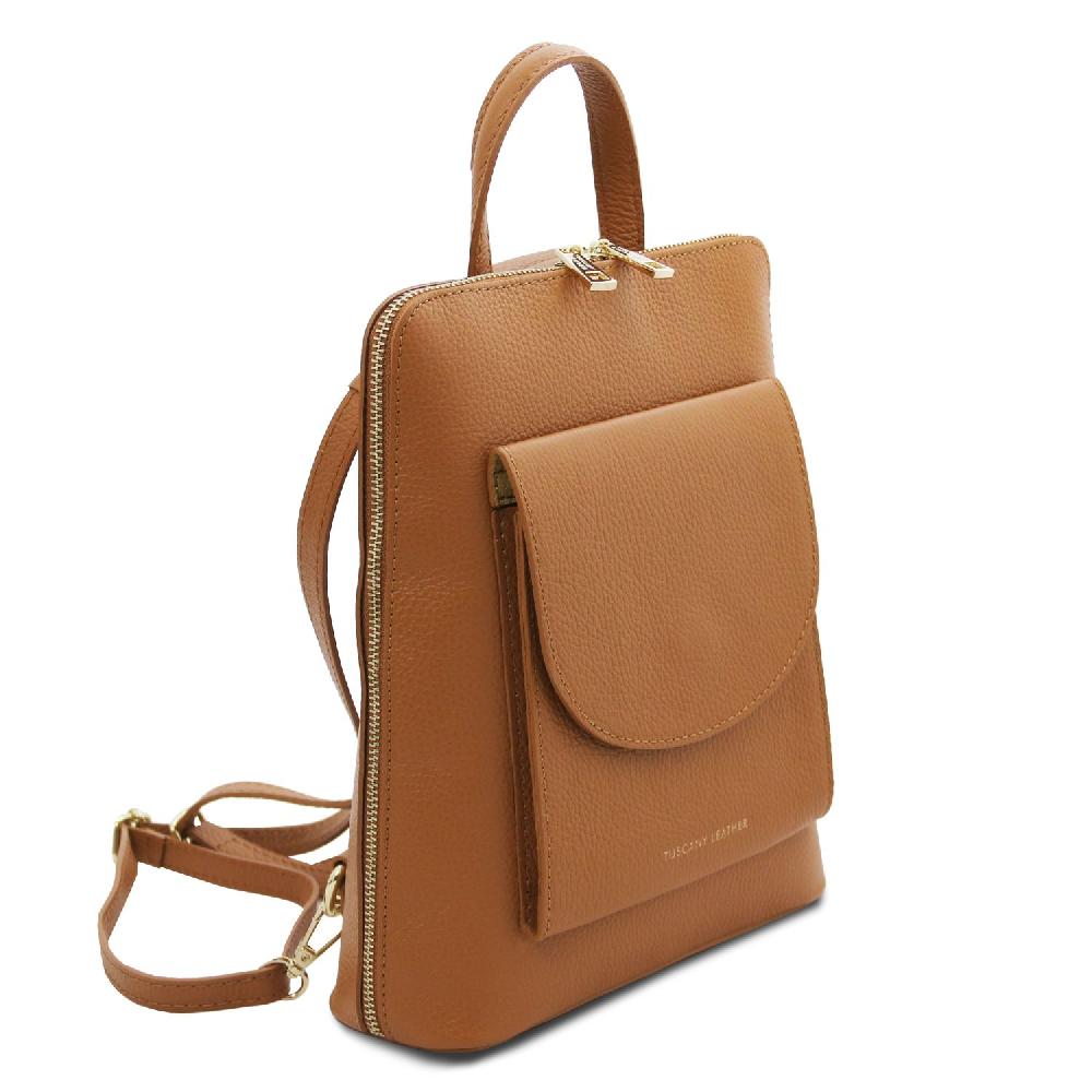 Tuscany Leather Zaino Piccolo da Donna in Pelle Consegna Veloce