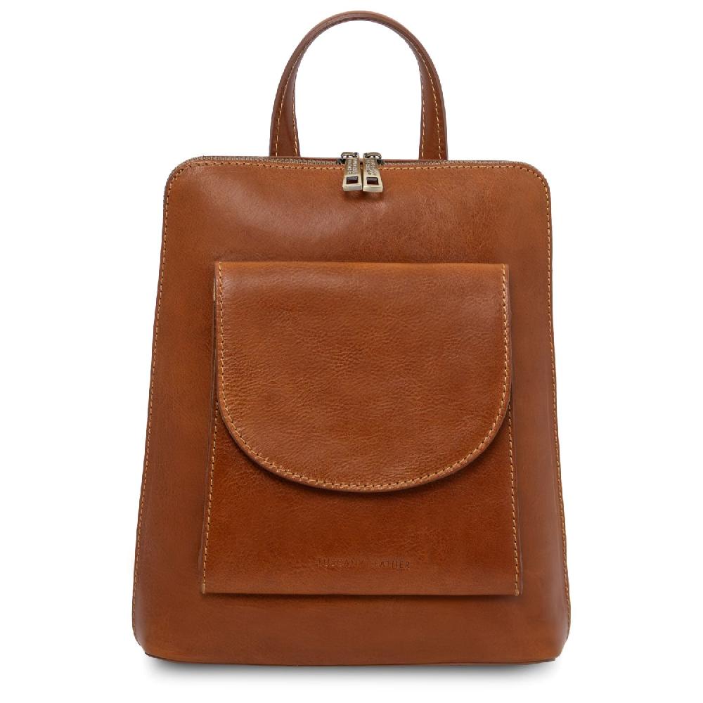 Tuscany Leather Zaino Piccolo da Donna in Pelle Presa