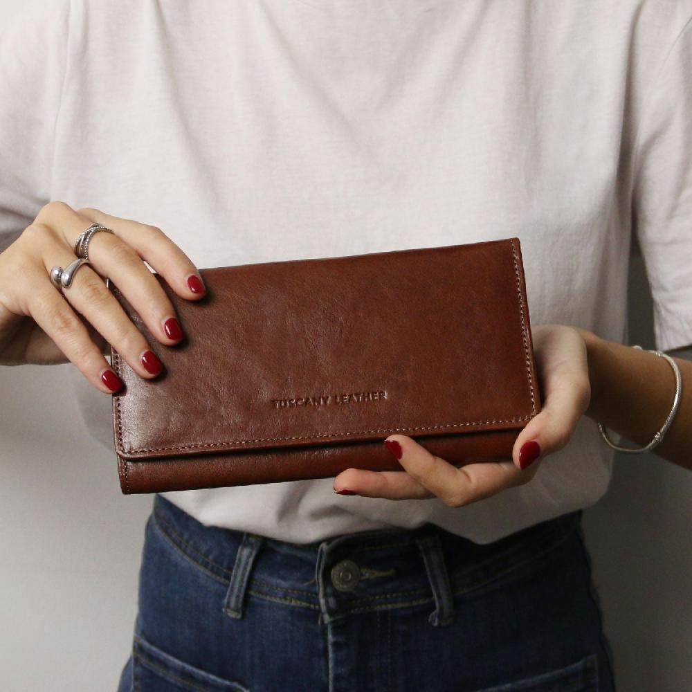 Tuscany Leather Esclusivo Portafoglio da Donna in Pelle Negozi Online