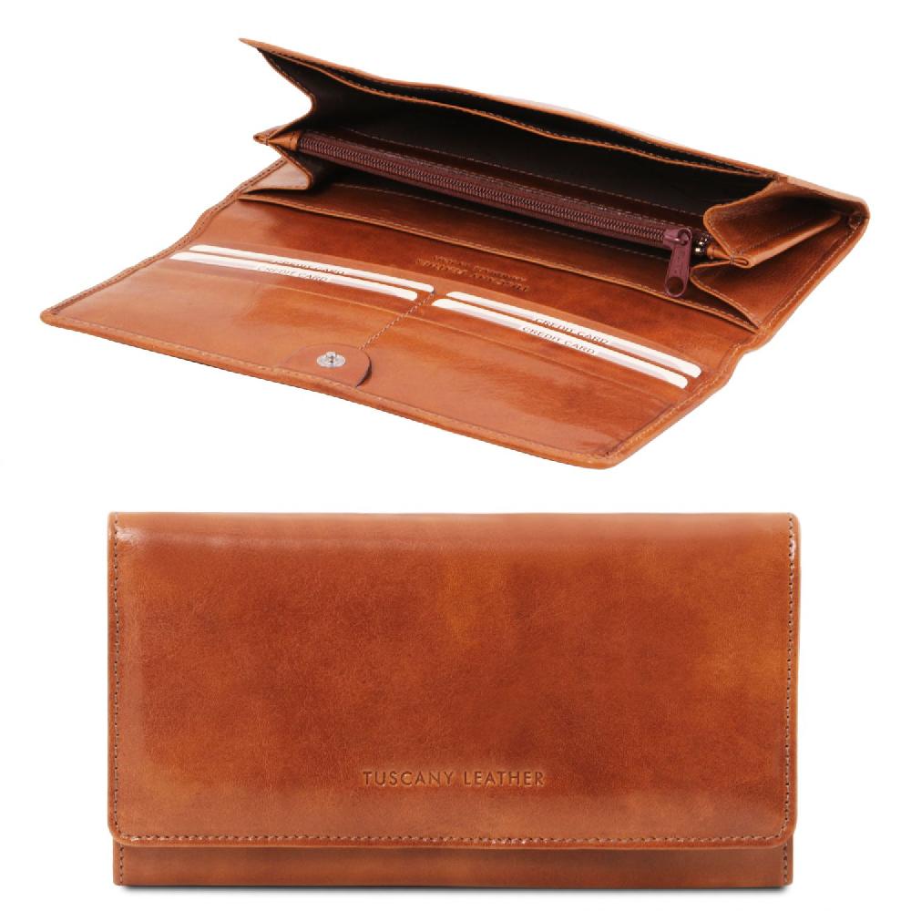 Tuscany Leather Esclusivo Portafoglio da Donna in Pelle Consegna Veloce