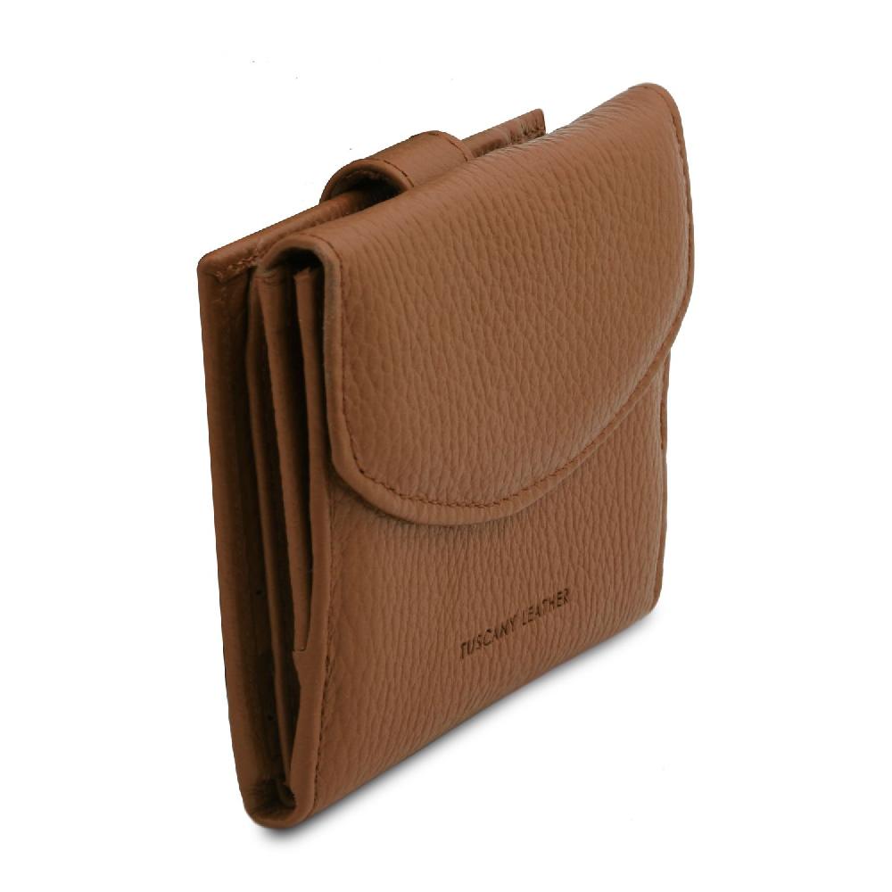 Tuscany Leather Esclusivo Portafoglio da Donna 3 Ante con Portaspiccioli in Pelle Shopping Online