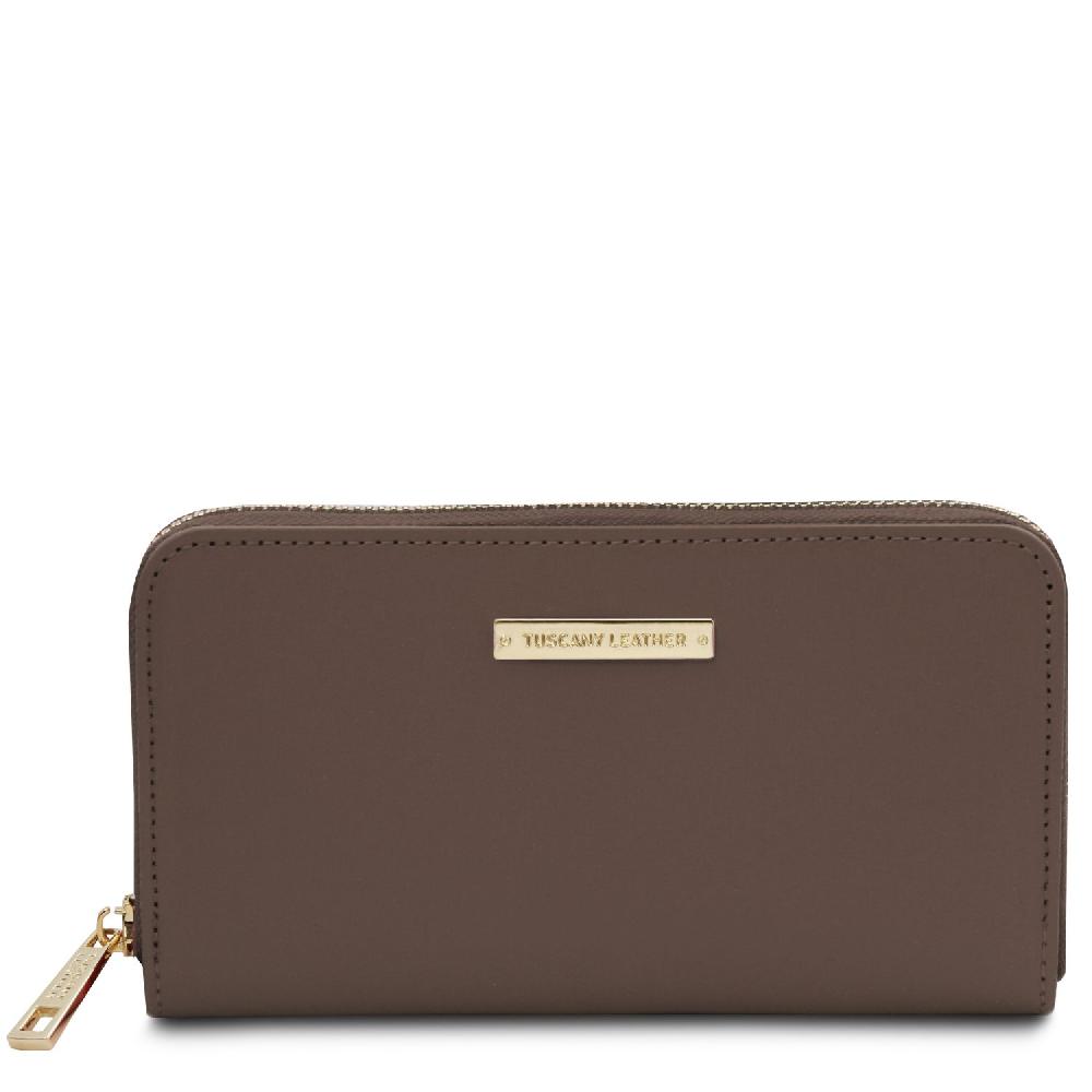 Tuscany Leather Esclusivo Portafogli in Pelle zip Around Presa