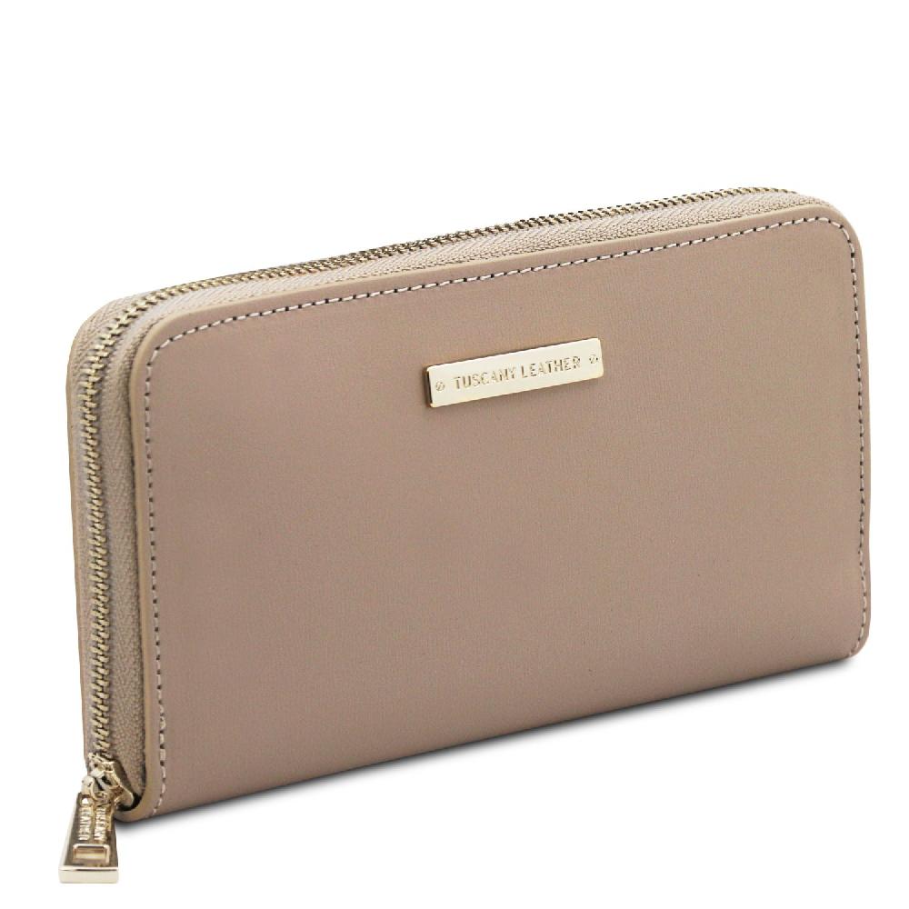 Tuscany Leather Esclusivo Portafogli in Pelle zip Around Sconto