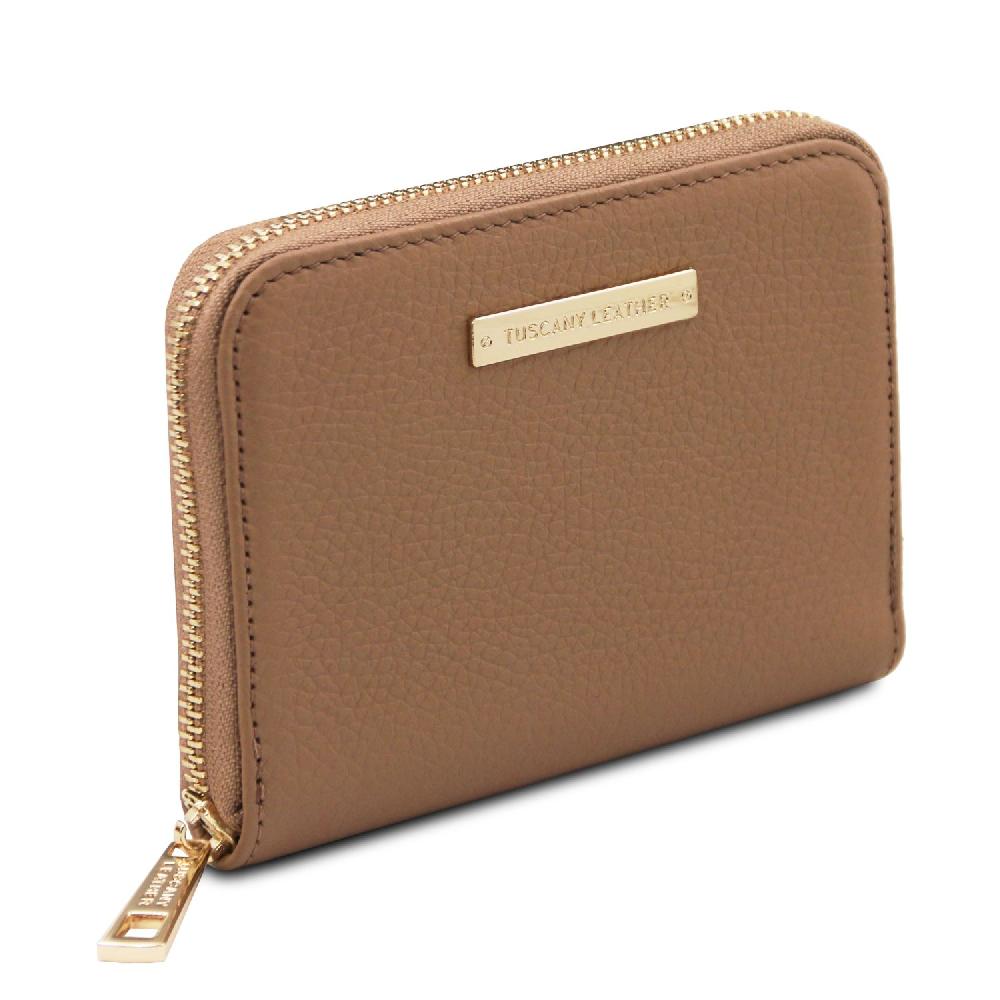 Tuscany Leather Esclusivo Portafogli in Pelle zip Around Outlet